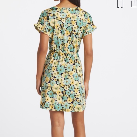 FRENCH GREY Delia Knit Flutter Sleeve Dress Medium - Picture 3 of 6